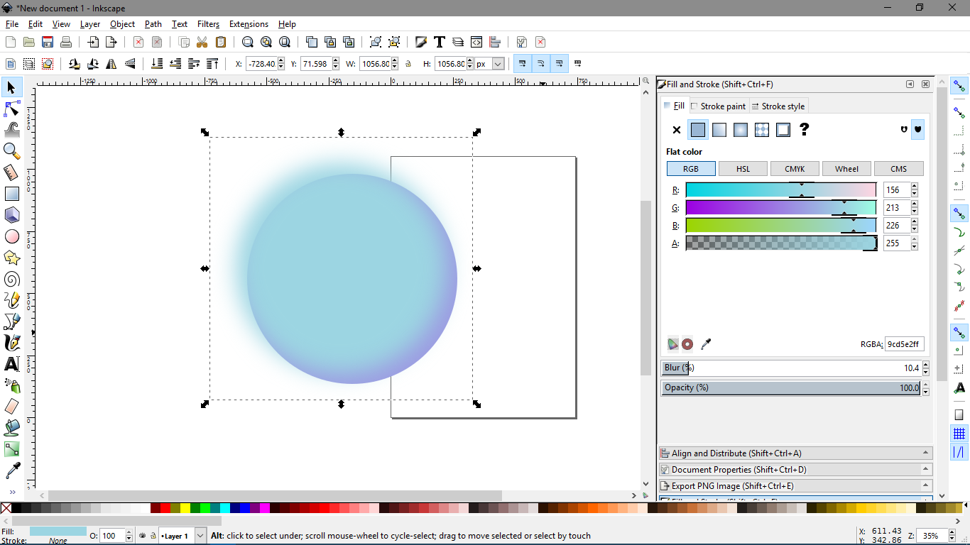 Произвольный контур в Inkscape